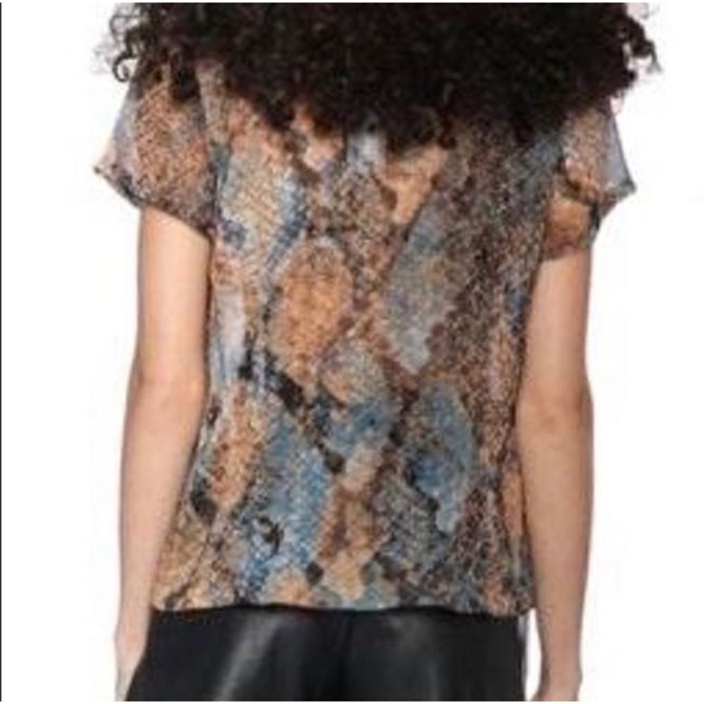 Decker Sheer Python Button Down SZ M - Picture 9 of 10